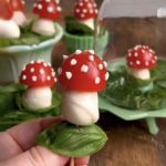 Vegetables that are build to look like a mushroom